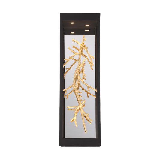 Eurofase Lighting Aerie 20" 4-Light Integrated LED Iron Steel With Gold Gilded Branches Outdoor Wall Sconce