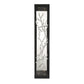 Eurofase Lighting Aerie 30" 4-Light Dimmable Integrated LED Rectangular Black Open-Cage Framed Wall Sconce With Silver Free-Flowing Gilded Branch Accents