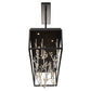 Eurofase Lighting Aerie 42" 8-Light Dimmable Integrated LED Rectangular Black Open-Cage Framed Chandelier With Silver Free-Flowing Gilded Branch Accents