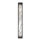 Eurofase Lighting Aerie 48" 6-Light Dimmable Integrated LED Rectangular Black Open-Cage Framed Wall Sconce With Silver Free-Flowing Gilded Branch Accents