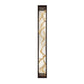 Eurofase Lighting Aerie 48" 6-Light Dimmable Integrated LED Rectangular Bronze Open-Cage Framed Wall Sconce With Gold Free-Flowing Gilded Branch Accents