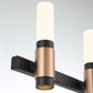 Eurofase Lighting Albany 27" 6-Light Dimmable Integrated LED Brass & Black Vanity Light