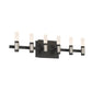 Eurofase Lighting Albany 27" 6-Light Dimmable Integrated LED Silver & Black Vanity Light
