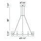 Eurofase Lighting Albany 32" 12-Light Dimmable Integrated LED Brass & Black Chandelier
