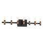 Eurofase Lighting Albany 32" 7-Light Dimmable Integrated LED Brass & Black Vanity Light