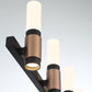 Eurofase Lighting Albany 32" 7-Light Dimmable Integrated LED Brass & Black Vanity Light