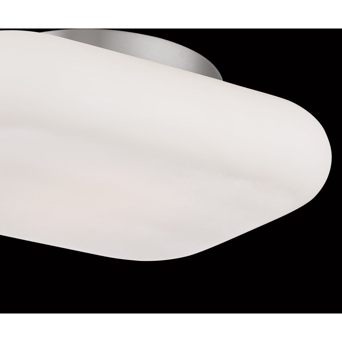 Eurofase Lighting Alma 13" 1-Light Rectangular Dimmable Integrated LED Satin Nickel Flush Mount With Opal White Shade