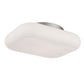 Eurofase Lighting Alma 13" 1-Light Rectangular Dimmable Integrated LED Satin Nickel Flush Mount With Opal White Shade