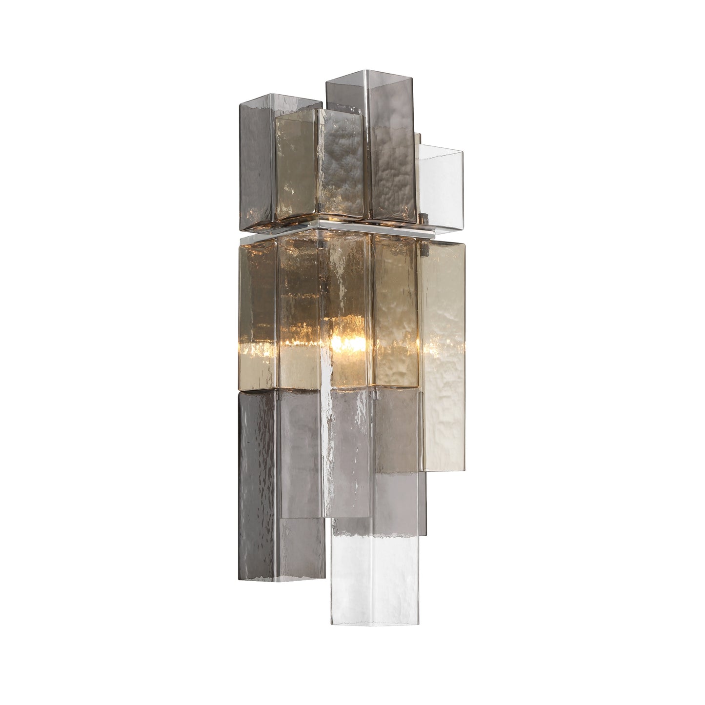 Eurofase Lighting Altesa 21" 2-Light Glass Shade Chrome Wall Sconce