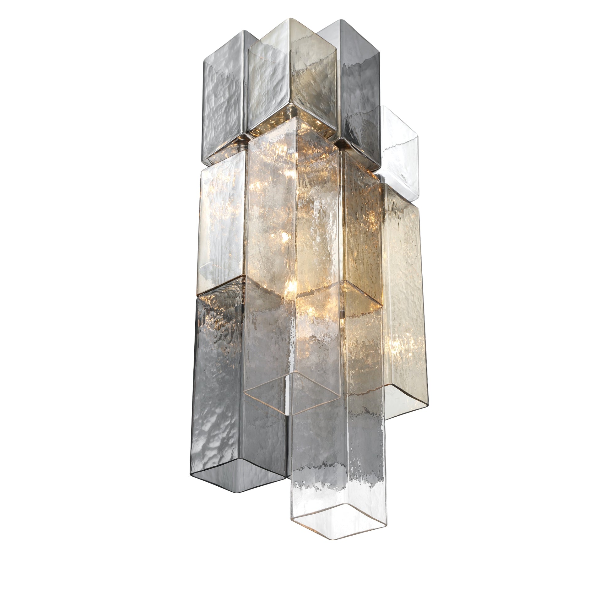 Eurofase Lighting Altesa 21" 2-Light Glass Shade Chrome Wall Sconce