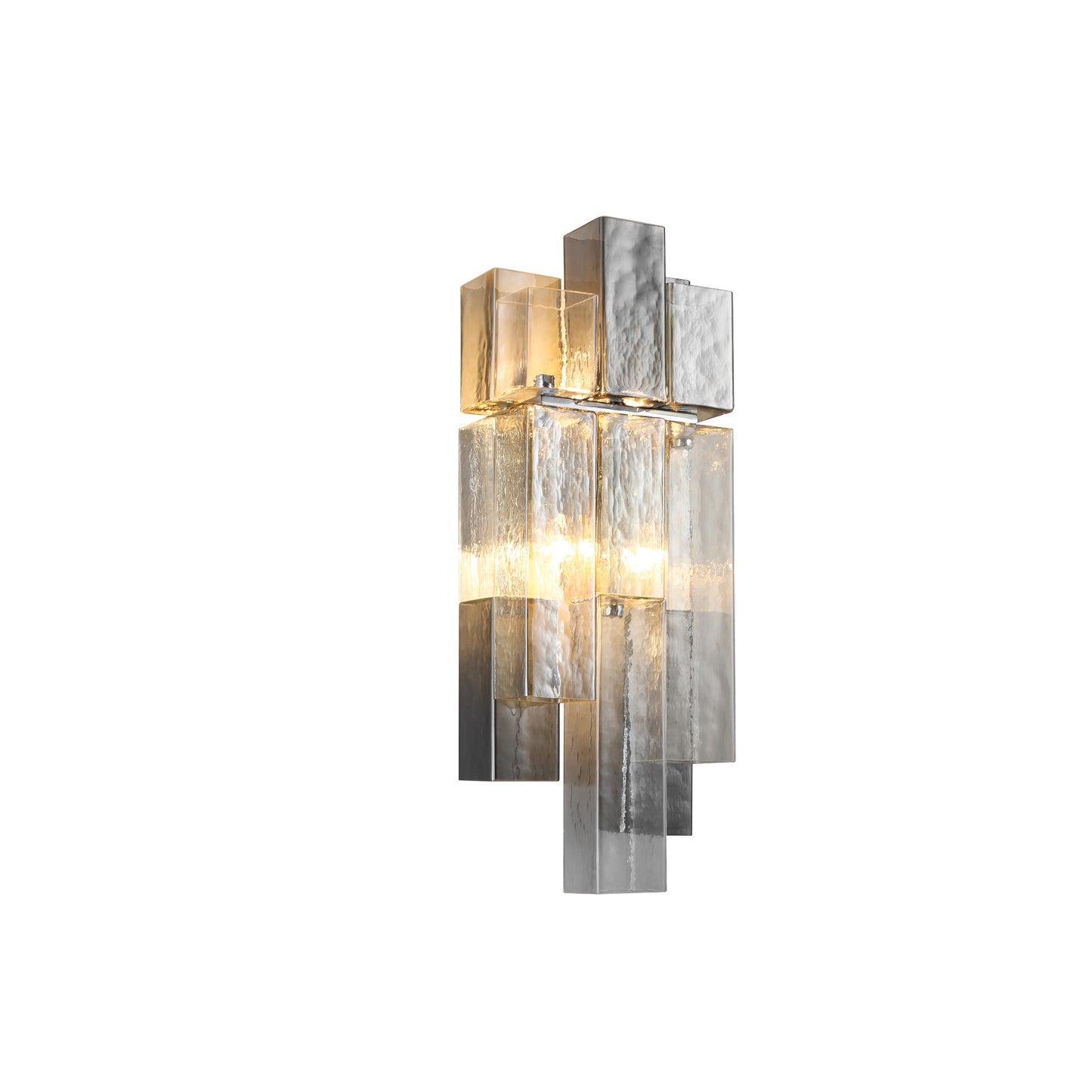 Eurofase Lighting Altesa 21" 2-Light Glass Shade Chrome Wall Sconce