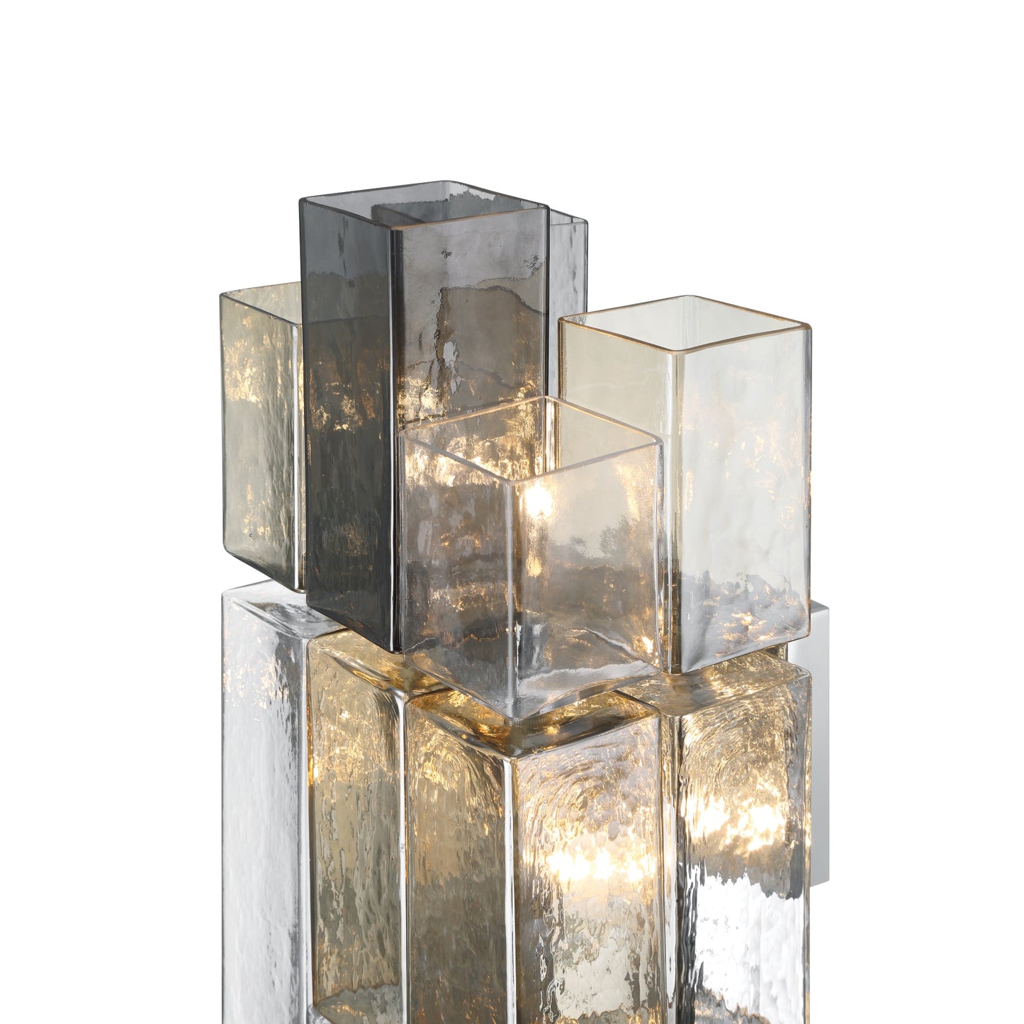Eurofase Lighting Altesa 21" 2-Light Glass Shade Chrome Wall Sconce