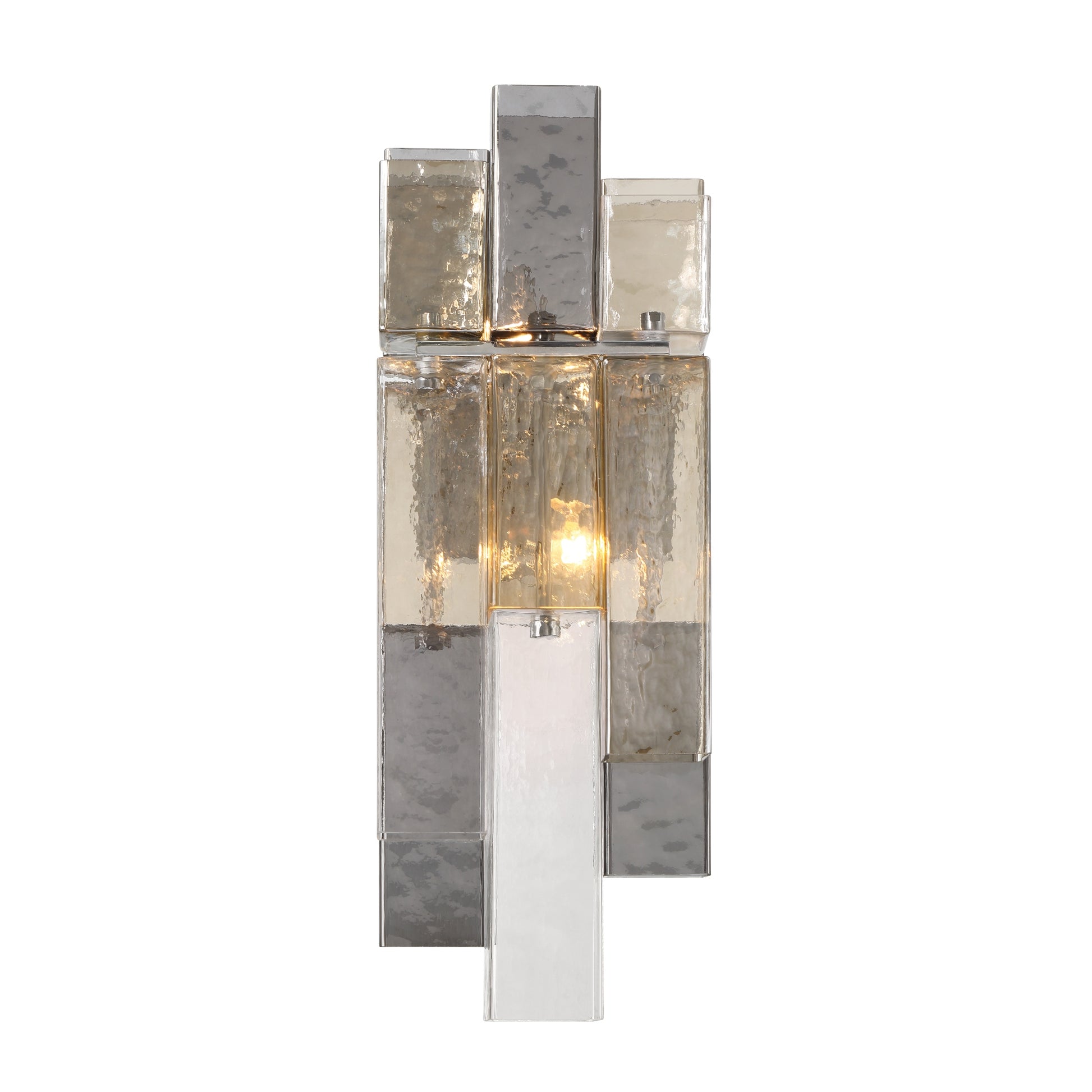 Eurofase Lighting Altesa 21" 2-Light Glass Shade Chrome Wall Sconce