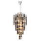 Eurofase Lighting Altesa 46" 20-Light Mixed Glass Shade Chrome Chandelier