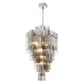 Eurofase Lighting Altesa 46" 20-Light Mixed Glass Shade Chrome Chandelier