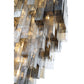 Eurofase Lighting Altesa 59" 46-Light Mixed Glass Shade Chrome Chandelier