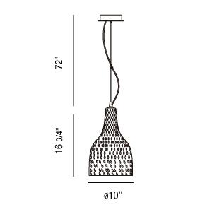 Eurofase Lighting Altima 10" Round Clear Dimmable Incandescent Pendant Light With Hand Blown Glass Shade