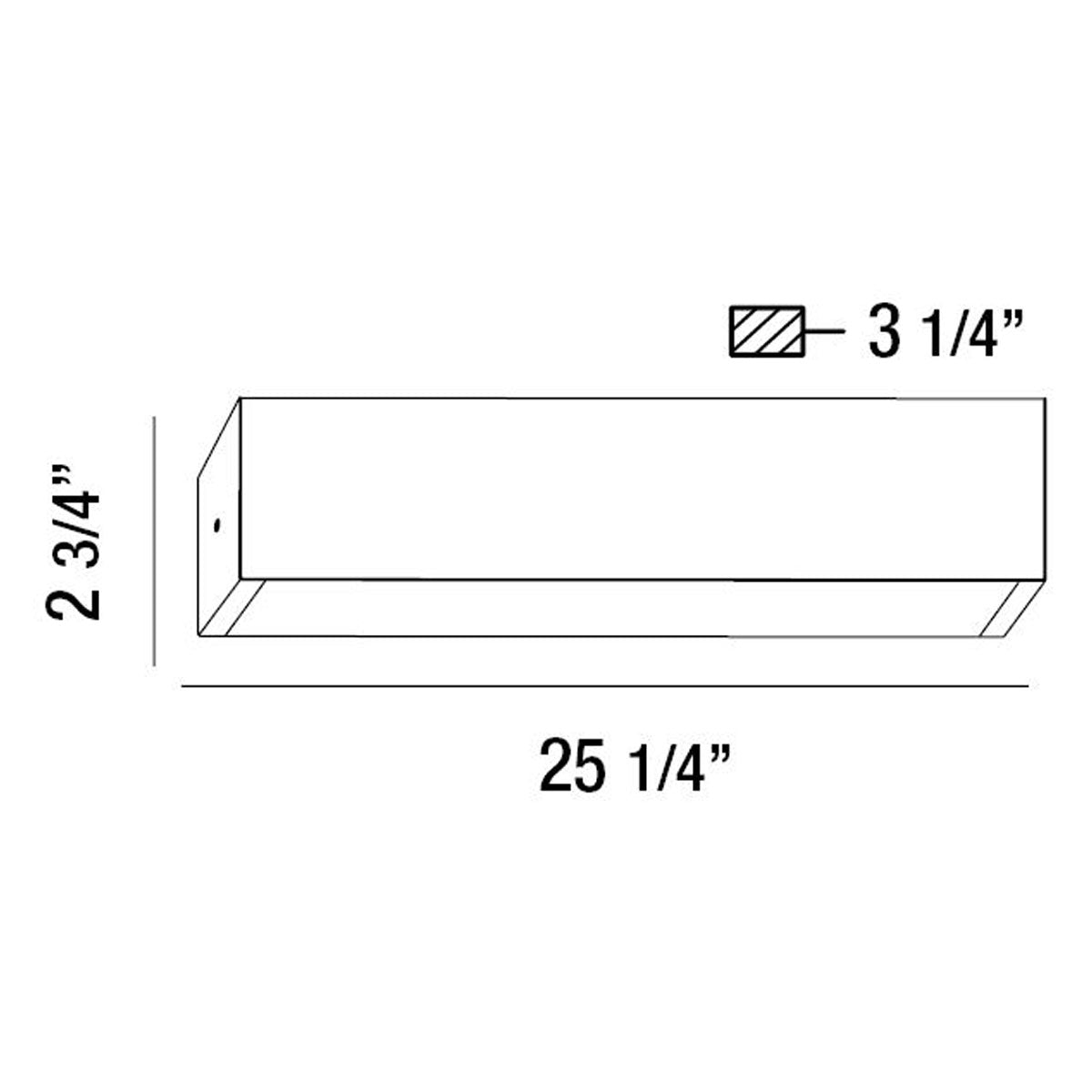 Eurofase Lighting Anello 25" Dimmable Integrated LED Chrome Wall Sconce With Frosted White Glass Shade