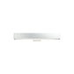 Eurofase Lighting Anello 25" Dimmable Integrated LED Chrome Wall Sconce With Frosted White Glass Shade