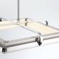 Eurofase Lighting Annilo 18" Dimmable Integrated LED Chrome Chandelier With Satin Nickel Shade