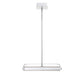 Eurofase Lighting Annilo 18" Dimmable Integrated LED Chrome Chandelier With Satin Nickel Shade