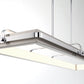 Eurofase Lighting Annilo 48" Dimmable Integrated LED Chrome Linear Chandelier With Satin Nickel Shade
