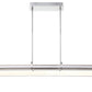 Eurofase Lighting Annilo 48" Dimmable Integrated LED Chrome Linear Chandelier With Satin Nickel Shade