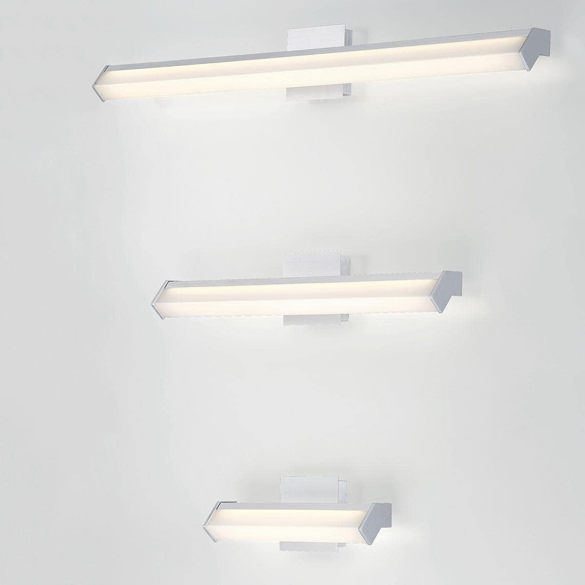 Eurofase Lighting Arco 24" Dimmable Aluminum Metal Vanity Light With White Acrylic Shade