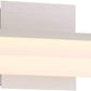 Eurofase Lighting Arco 24" Dimmable Aluminum Metal Vanity Light With White Acrylic Shade