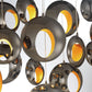Eurofase Lighting Arlington 52" 20-Light Dimmable Integrated LED Blackened Chrome Chandelier With Metal Orb Shades