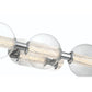 Eurofase Lighting Atomo 25" 3-Light Chrome Dimmable LED Wall Sconce With Clear Glass Shades