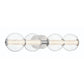 Eurofase Lighting Atomo 30" 4-Light Chrome Dimmable LED Wall Sconce With Clear Glass Shades
