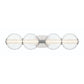 Eurofase Lighting Atomo 30" 4-Light Chrome Dimmable LED Wall Sconce With Clear Glass Shades