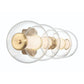 Eurofase Lighting Atomo 30" 4-Light Gold Dimmable LED Wall Sconce With Clear Glass Shades