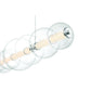 Eurofase Lighting Atomo 74" 9-Light Integrated LED Clear Glass Shade Chrome Linear Chandelier