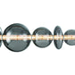 Eurofase Lighting Atomo 74" 9-Light Integrated LED Smoke Glass Shade Chrome Linear Chandelier