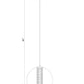 Eurofase Lighting Atomo 9" Chrome Round Dimmable LED Pendant Light With Clear Glass Shade