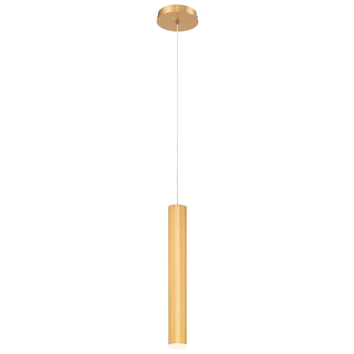 Eurofase Lighting Baldwin 16" Dimmable Integrated LED Gold Pendant Light With Anodized Aluminum Shade