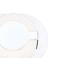 Eurofase Lighting Balewood 6" 1-Light Dimmable Chrome Integrated LED Wall Sconce With Circular Frosted Acrylic Shade