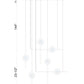 Eurofase Lighting Barletta 32" 6-Light Integrated LED Clear Glass Shade Anodized Black Multi Drop Chandelier
