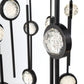 Eurofase Lighting Barletta 40" 26-Light Dimmable Integrated LED Black Round Chandelier With Black Anodized Aluminum Shades