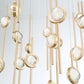 Eurofase Lighting Barletta 40" 26-Light Dimmable Integrated LED Gold Round Chandelier With Gold Anodized Aluminum Shades