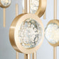 Eurofase Lighting Barletta 40" 26-Light Dimmable Integrated LED Gold Round Chandelier With Gold Anodized Aluminum Shades