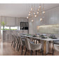 Eurofase Lighting Barletta 53" 12-Light Integrated LED Clear Glass Shade Anodized Gold Grand Chandelier
