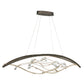 Eurofase Lighting Basilica 47" Dimmable Integrated LED Metal Bronze Chandelier With Bronze Metal Branch Accents