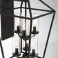 Eurofase Lighting Bastille 13" 6-Light Dimmable Incandescent Black Outdoor Wall Sconce With Glass Shades