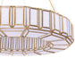 Eurofase Lighting Belmont 37" 12-Light Antique Brass Chandelier With Glass Shades