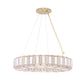 Eurofase Lighting Belmont 37" 12-Light Antique Brass Chandelier With Glass Shades