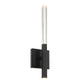 Eurofase Lighting Benicio 18" 1-Light Dimmable Integrated LED Matte Black Wall Sconce With Clear Glass Shades