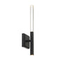 Eurofase Lighting Benicio 18" 1-Light Dimmable Integrated LED Matte Black Wall Sconce With Clear Glass Shades